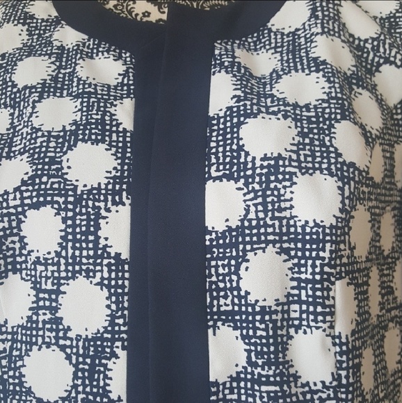 Navy & White crop blazer jacket - Picture 4 of 8